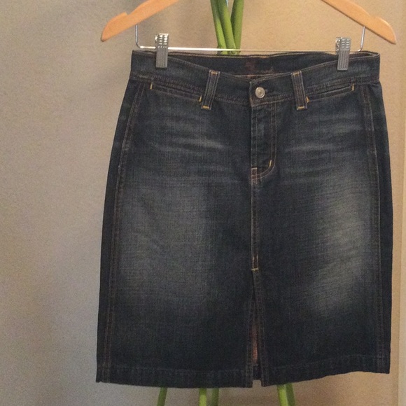 7 for all mankind Jean skirt - Picture 1 of 5